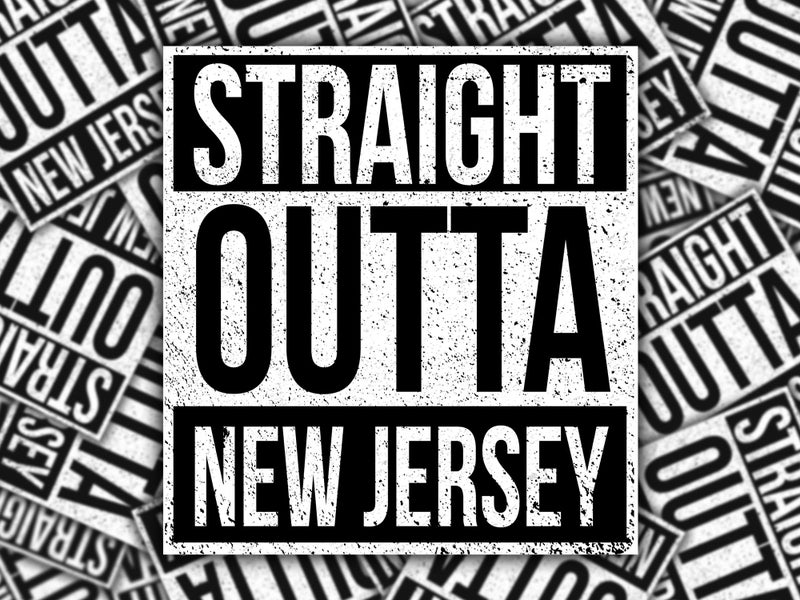 KCD Straight Outta New Jersey Vinyl Decal Sticker â€“ State Pride Car, Truck, SUV, Laptop, Tumbler, Window, Wall â€“ Full Color â€“ 4.5 x 5 Inches | KCD2083 - Image 2